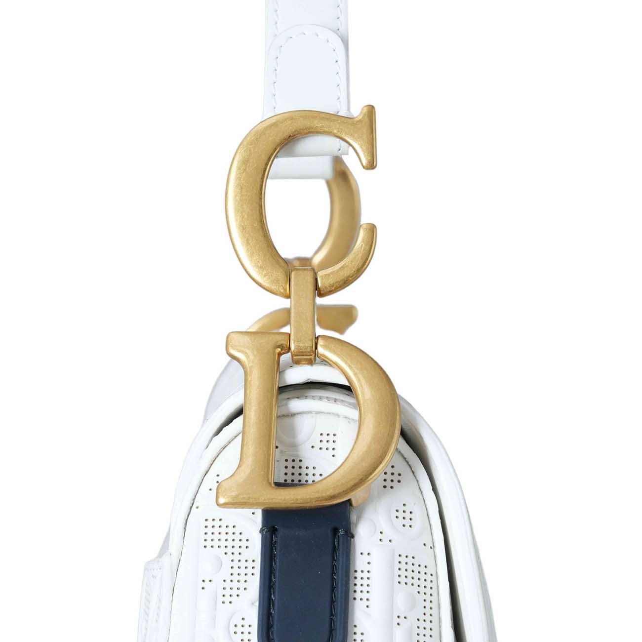 CHRISTIAN DIOR(USED)크리스찬디올 레더 새들백 미듐